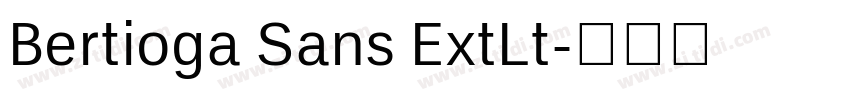 Bertioga Sans ExtLt字体转换